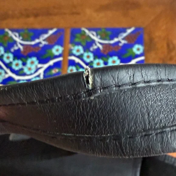 *RARE* Coach Sling Bag #9710 Black Leather NYC Vintage 1985 Turnlock Flap Bag - Picture 15 of 16